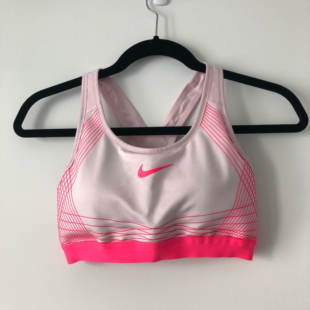 NWOT nike dri-fit pink sports bra